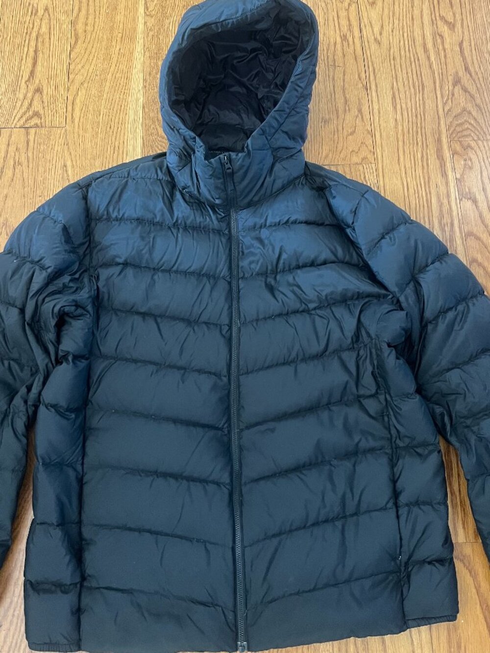 Uniqlo Seamless Down Parka Jacket Black Men's Extra Large Puffer